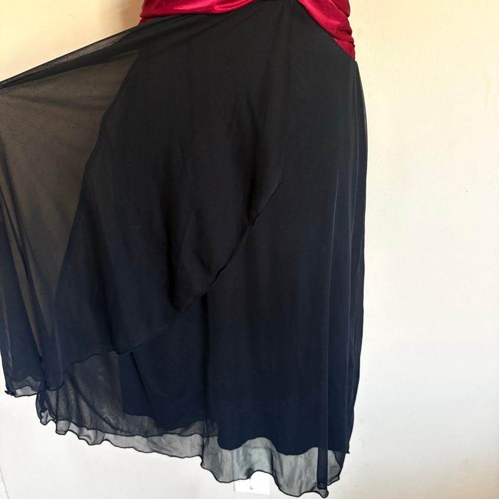 Y2K Connected Apparel Black‎ and Red Sleeveless Dress Size 10 - Picture 7 of 14